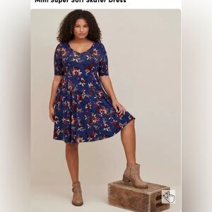 Torrid Mini Super Soft Skater Dress